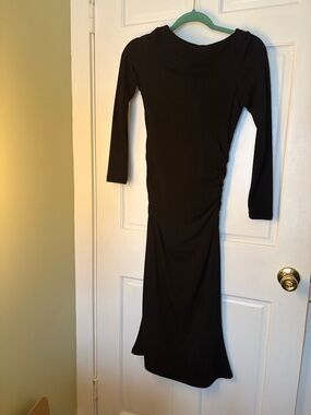 OGL Black Long Sleeve Midi Dress